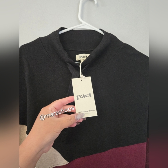 PACT Women's Airplane Colorblock Pullover - Picture 5 of 7